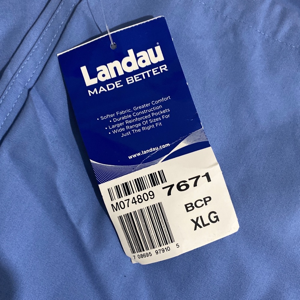 Landau Scrubs Pants Extra Large Blue